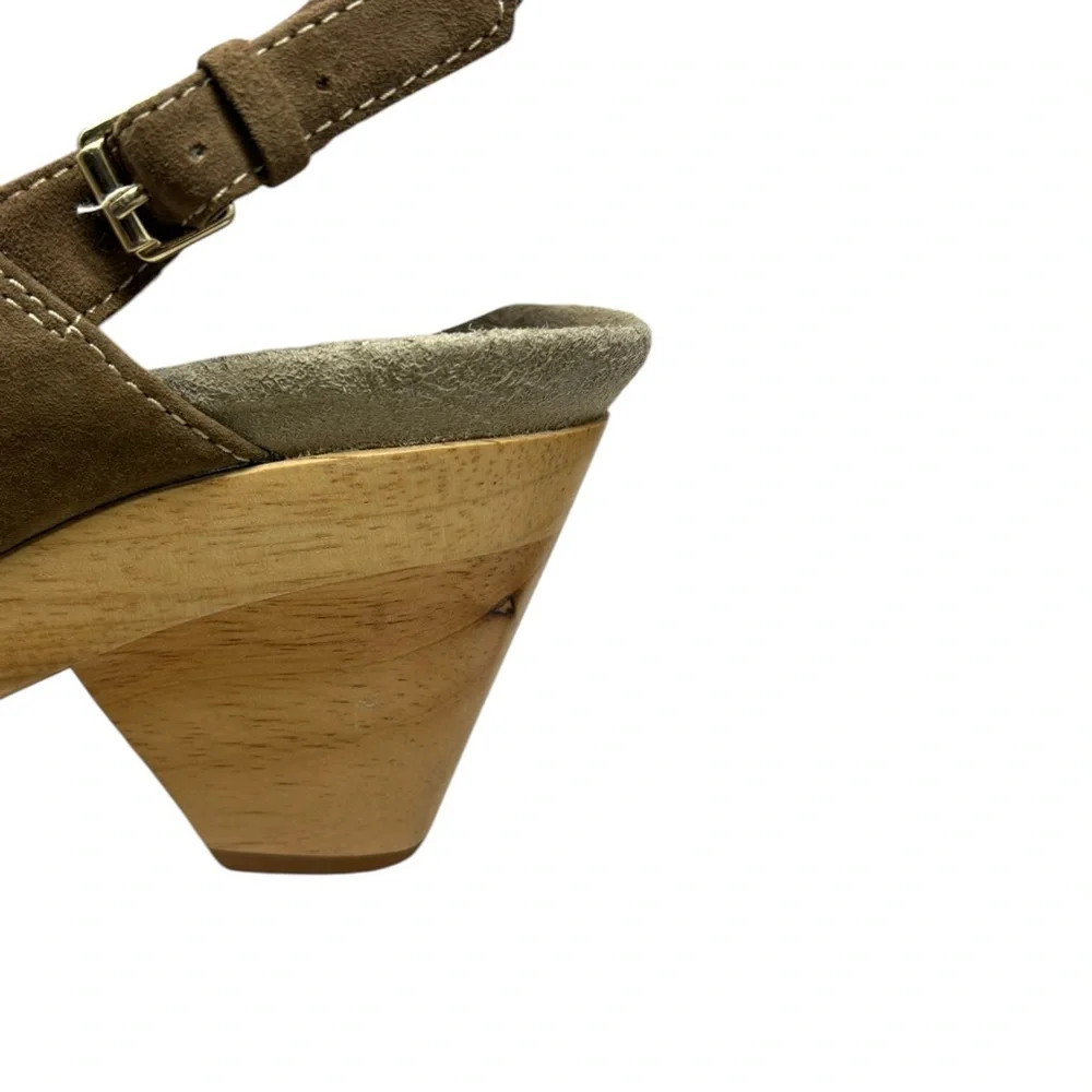 Earthies‎ Monaco Rustic Brown suede  Slingback Sandals
